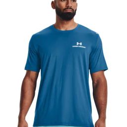 Under Armour Blue Regular Fit Sports T-Shirt-image-71