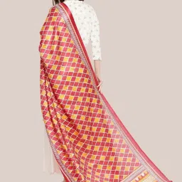 Dupatta Bazaar Red Printed Dupatta image 2