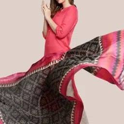 Dupatta Bazaar Black Printed Dupatta image 4