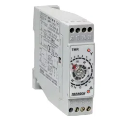 Paragon TMR-DIN Rail Wall Mounting Timer 2 Change Over Relay Output and 24 V AC/DC Supply Voltage, TMR-23 image 1
