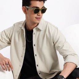 Aeropostale Denim Pure Cotton Casual Shirt-image-78