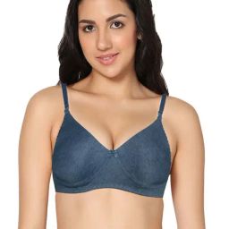 IN CARE Blue Cotton T-Shirt Bra-picture-9
