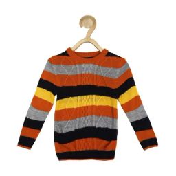Allen Solly Junior Multicolor Self Design Sweater-image-85