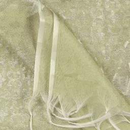 Dupatta Bazaar Light Green Zari Work Dupatta image 5
