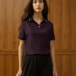 U.S. Polo Assn. Purple Boxy Fit Polo T-Shirt-picture-33