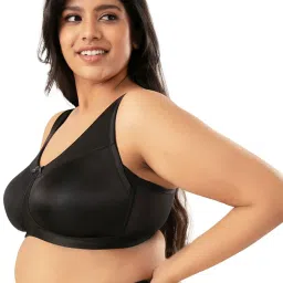 Nykd Black Wireless Non-Padded Full Coverage Full Figure Full Coverage Bra image 3