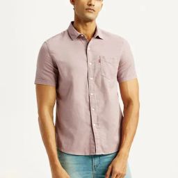 Levi's Light Pink Cotton Slim Fit Shirt-picture-49