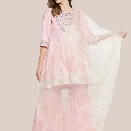 Dupatta Bazaar Off White Zari Work Dupatta image 1