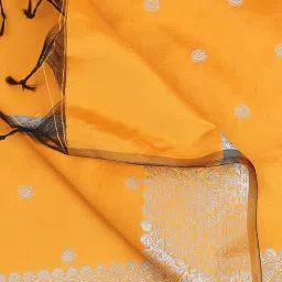 Dupatta Bazaar Mustard Woven Pattern Dupatta image 5