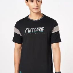 Ajile By Pantaloons Black Cotton Slim Fit Printed T-Shirt-picture-13