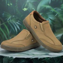 Woodland Men's Dkhaki Slip-On Shoes-picture-37