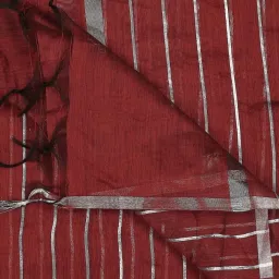 Dupatta Bazaar Maroon Striped Dupatta image 5