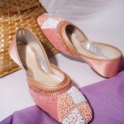 Froh Feet Women Regular Mojaris Flats With Ethnic Embellished-picture-18