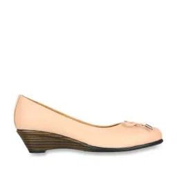 Elle Women's Peach Wedge Pumps-image-21