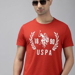 U.S. Polo Assn. Denim Co. Brand Logo Printed Pure Cotton Slim Fit T-shirt-image-97