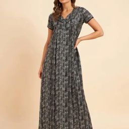 Sweet Dreams Green Printed Nighty-picture-24