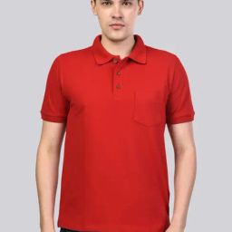 Kalt Red Regular Fit  Polo T-Shirt-image-13