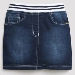 Tiny Girl Blue Cotton Regular Fit Skirt-image-85