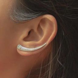 Shaya 92.5 Sterling Silver Antique Grannys Kulfi Outing Wale Earrings-picture-19