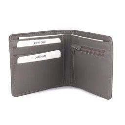 Red Chief Grey Perforated Leather Bi-Fold Wallet for Men image 2