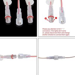 XERGY White Meteor Lights 8 Tube 192 LEDStringLights image 4