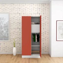 Godrej Interio Slimline 2 Door Steel Almirah, (1 Year Warranty,Locker, Tex Terracotta Color)-image-25