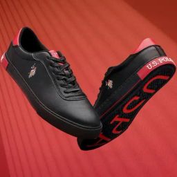 U.S. Polo Assn. Men's MOORE 5.0 Gease Black Sneakers-image-34
