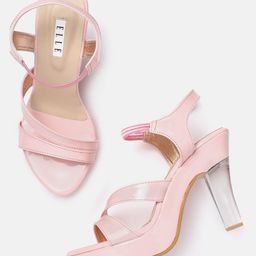 ELLE Women Pink Platform Heels-image-16