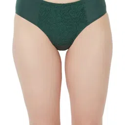 Soie Green Lace Hipster Panty-image-74