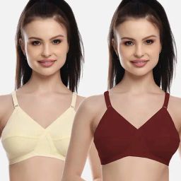 FIMS: Fashion is my Style Beige & Maroon Everyday Bras - Pack Of 2-picture-18