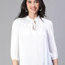 Oxolloxo White Regular Fit Top-image-99