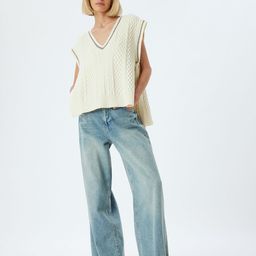 Koton Self Design Tie-Up Waistcoat image 4