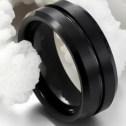 KARISHMA KREATIONS Unisex Retro Style Tungstun Finger Ring-image-65