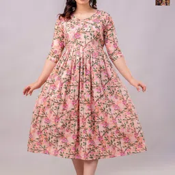 Moda Rapido Women Floral Printed Thread Work Anarkali Kurta-picture-27