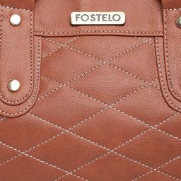 Fostelo Textured Structured Handheld Bag with Quilted image 2