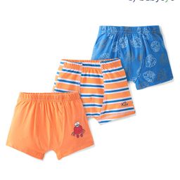 Babyoye 100% Cotton Knit With Anti Bacterial Finish Striped Boxer With Leaf Print Pack of 3 - Multicolor-image-66