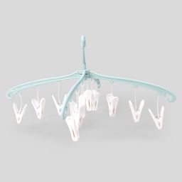 Hanger With Clips Blue - 12 Clips-23