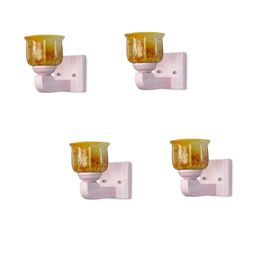 Somil Premium Designer Glass Wall / Night Lamp Elegant & Stylish Dcor Accent for Modern Interiors, color- Yellow, Size- 20 X 25 X 17.5 CM-image-25