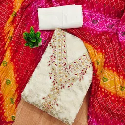 KALINI Embroidered Unstitched Dress Material-picture-40