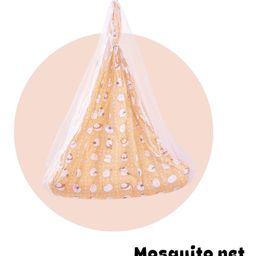 Baybee Cotton Jhula Swing Hanging cradle with Mosquito Net & Spring - Orange image 4