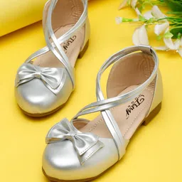 Tiny Bugs Girls Embellished Party Ballerinas with Bows Flats-image-5