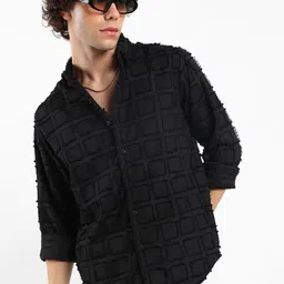 Campus Sutra Men Comfort Windowpane Checks Opaque Casual Shirt-picture-28