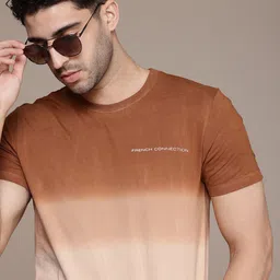 French Connection Ombre Effect Pure Cotton T-shirt-image-87