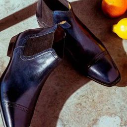 Saint G Men's Frederico Navy Chelsea Boots-picture-38