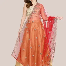 Dupatta Bazaar Red Zari Work Dupatta image 1