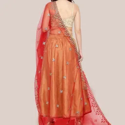 Dupatta Bazaar Red Zari Work Dupatta image 2