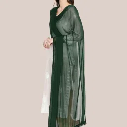 Dupatta Bazaar Bottle Green Dupatta image 2