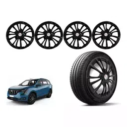 Auto Pearl BLK08 Press Type Wheel Cover with Retention Ring For Mahindra NA (Pack of 4 Pcs)-image-40