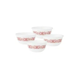 Corelle Livingware Red Trellis 177ml Katori Pack of 4 image 1