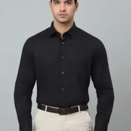 Cantabil Black Cotton Regular Fit Shirt-picture-37